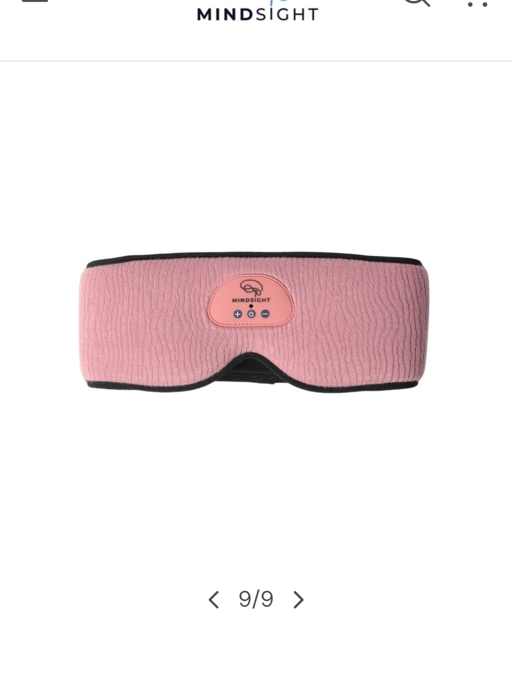 Driftband By Mindsight Dusty Rose Sleep Mask